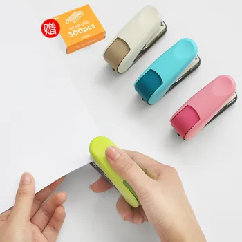 

Mini Small Portable Stapler Set with 300pcs Staples for Student Gift Stapling Machine Grampeador Stationery Office Accessories