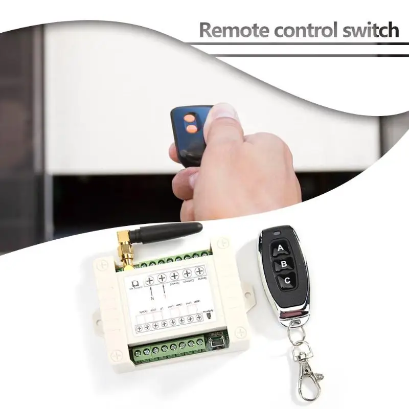 

2 Way Wide Voltage Switch with Remote Controller ABS Automatic DC12-48V Projection Curtain Motor Electrical Module