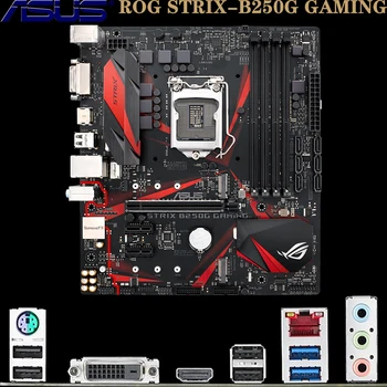 

Used ASUS ROG STRIX-B250G GAMING For LGA-1151 Intel 6th/7th CPU HDMI DVI USB3.1 M.2*2 LGA1151 B250 Micro-ATX PC Motherboard