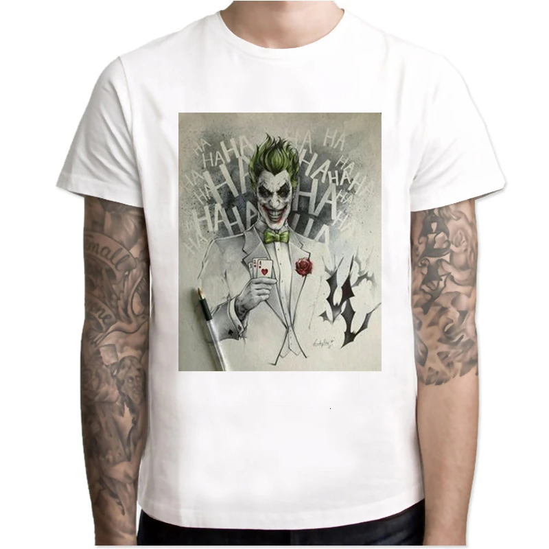 Joker Joaquin Phoenix T Shirt Short Sleeve Boy/girl/kids Top Short Tees Men T-shirt Halloween Horror Funny Oversize TShirt