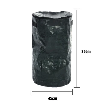 

Organic Compost Bag Bin 35*60cm, 45*80cm Clean For Home Garden Waste Composter Grow Bags Practical New