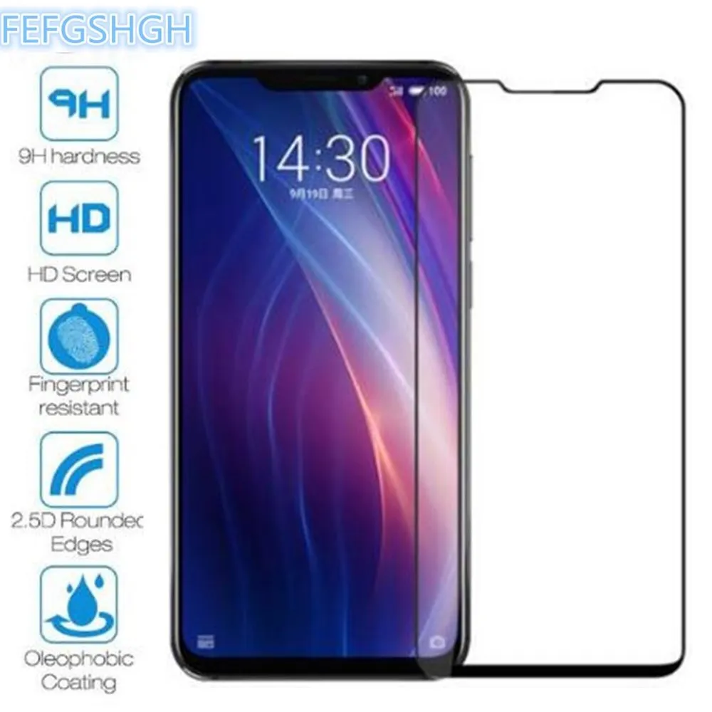 

2PCS Full Cover Screen Protector For Meizu X8 Tempered Glass On The For Meizu X8 6.15" Protective Glass Film