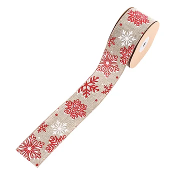 

1 Roll Christmas Pattern Ribbon Christmas Gift Wrapping Wide Craft Ribbon Decor