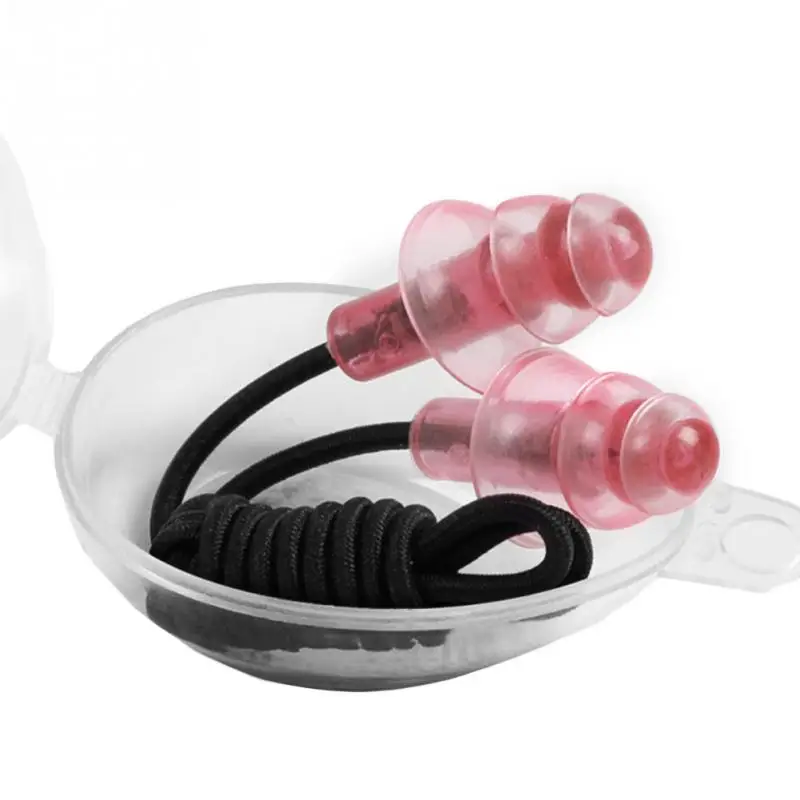 Red ear plug Гальванические анти-УФ противотуманные очки для плавания, дайвинга, регулируемые плавательные очки для женщин и мужчин, очки для плавания, затычки для ушей - Цвет: Red ear plug