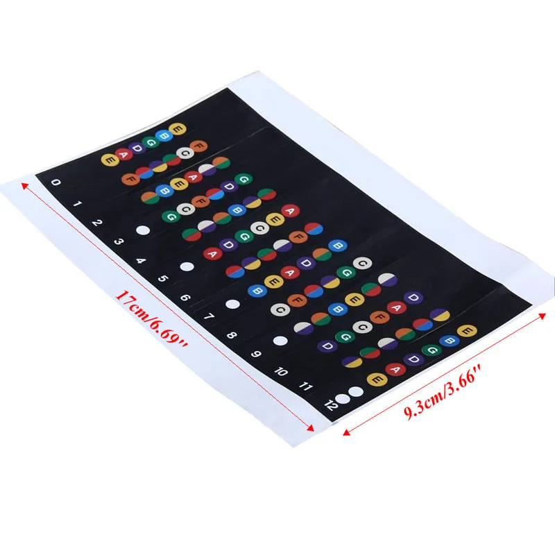

Guitar Scales Sticker Fretboard Remarque Strips Decal Formateur Apprenant Y1QB
