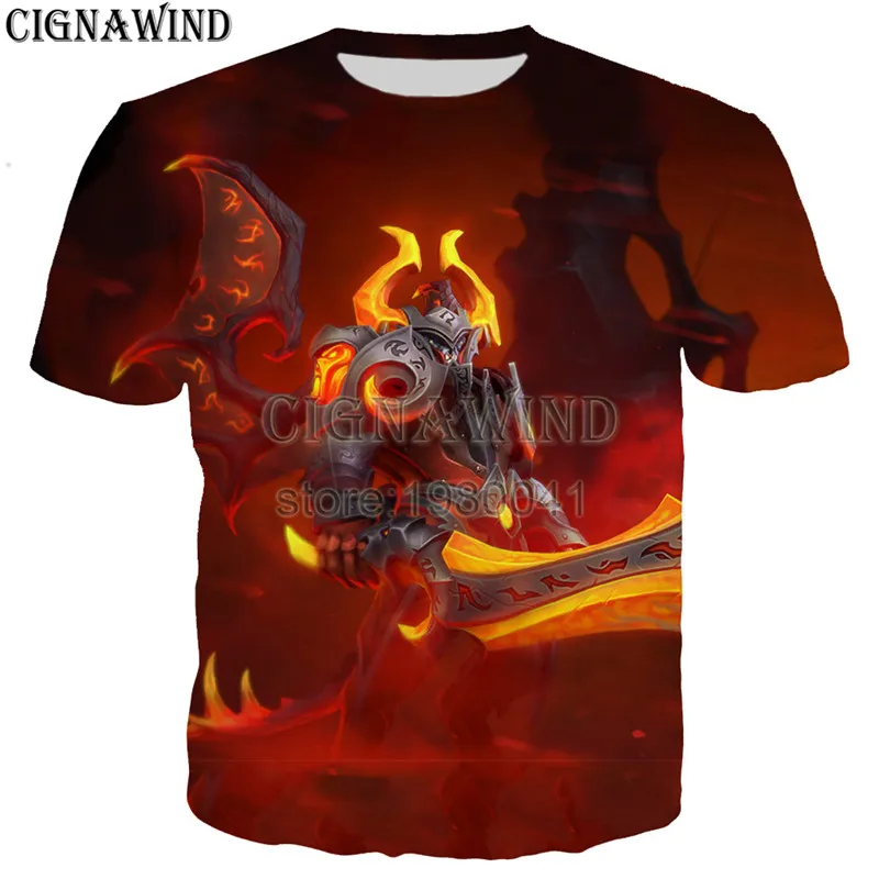Новые летние топы для женщин/мужчин футболка игра dota 2 3D Печатные Футболки