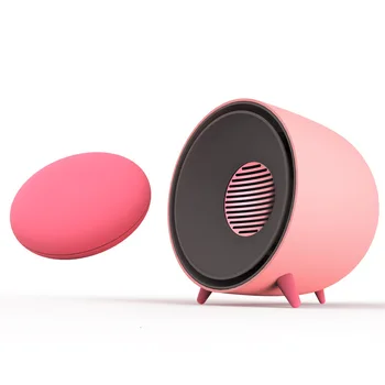 

Piggy Chivalrous Mini- Warm Air Blower Household Round Small Too Positive Electricity Warmer Desktop Small-sized Heating Fan