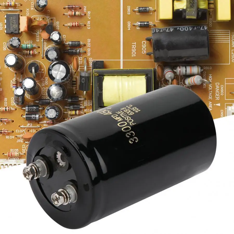 Болт штифт электролитический конденсатор с алюминиевой крышкой, 450V 3300 мкФ алюминиевый электролиз Диэлектрический конденсатор с алюминиевой крышкой, для фильтрации