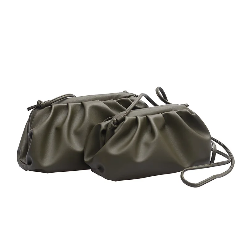 

Women Simple Dumplings Messenger Bag Designer Retro New Fashion Cloud Female Crossbody Shoulder Bag Tide Handbag Clutch Bag Sac