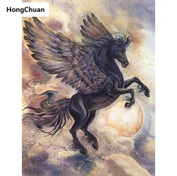 

Diamond embroidery, Pegasus, 5d diamond painting square, round diamond inlay, rhinestone pictures, cross stitch, new year, gifts