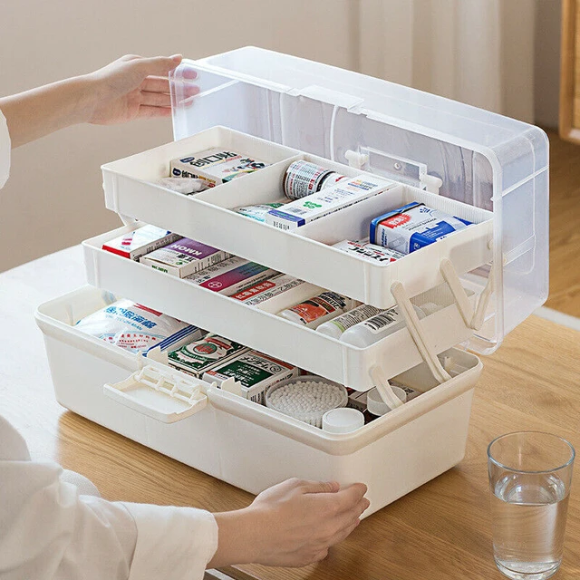 Medicine Box First Aid Box Container Emergency Large Capacity Storage  Organizer - AliExpress