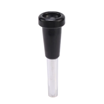 

ABS Trumpet Mouthpiece Musical Instruments Replacement Parts No. 7C Brass Instrument Accessories (Black)