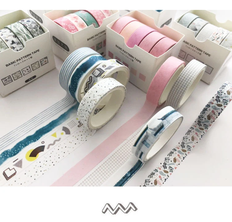 24 Rouleaux De Masking Tape Coloré - Ruban Washi Déco Pour Agendas, Craft Et Personnalisation - 15mm X 2m - 9