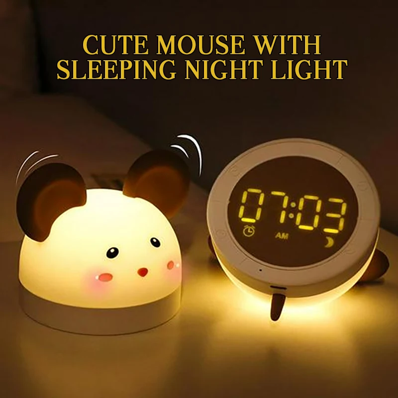 alarma accesorios Despertador LED con luz nocturna YOKUBOU Roblox temperatura Roblox-A fecha luz nocturna 