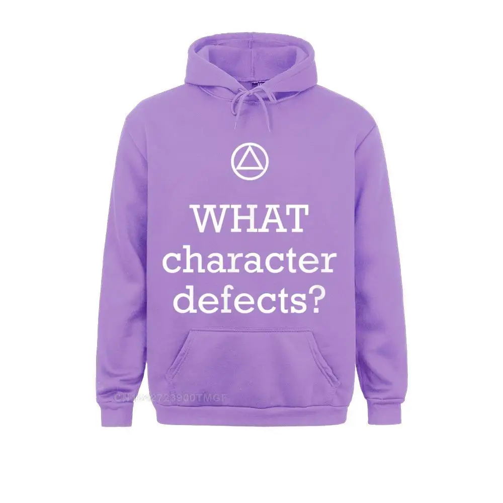 WHAT character defects - Funny Alcoholics Anonymous T-shirt__B10282 Custom ostern Day  Men Hoodies Clothes Funny Long Sleeve Sweatshirts WHAT character defects - Funny Alcoholics Anonymous T-shirt__B10282purple