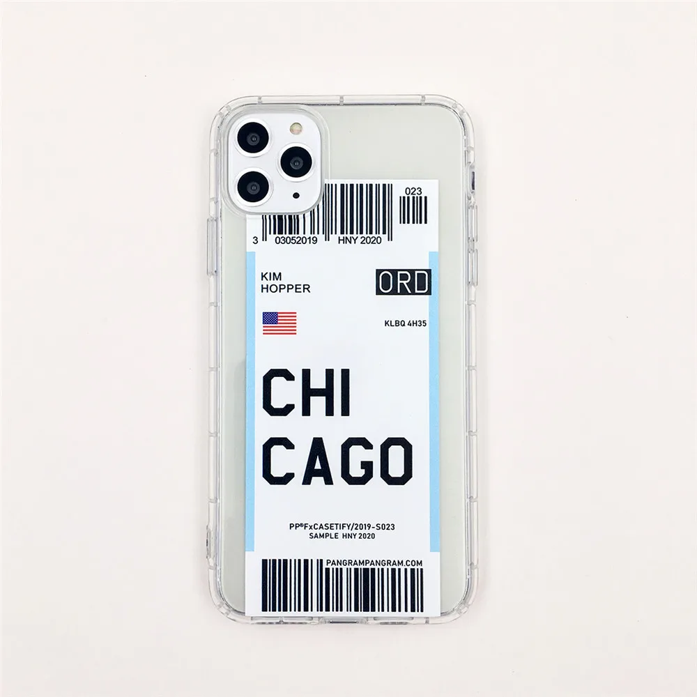 Чехол для iPhone 6, 6 S, 7, 8 Plus, 11 Pro, X, XS, Max, XR, Houston, прозрачный мягкий чехол из ТПУ с qr-кодом - Цвет: Chicago
