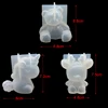 3D Bear Unicorn Christmas Deer Tree Cat Lion Wolf Duck Silicone Sugarcraft Mold Chocolate Baking Fondant Cake Decorating Tools ► Photo 2/6