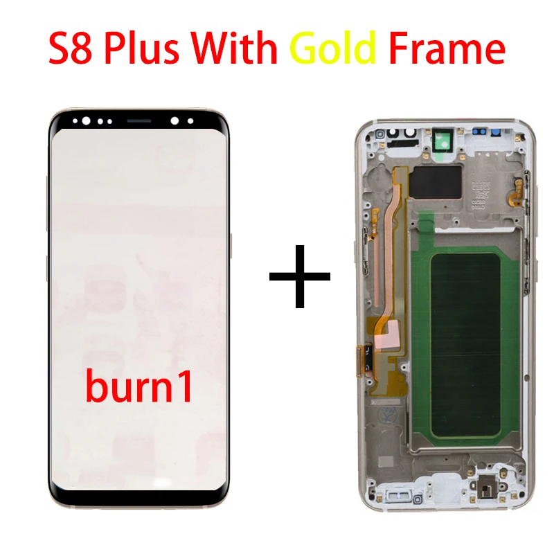 mobile phone lcd screens Original For Samsung Galaxy S8 plus G955 G955F g955u S8plus Lcd Display With Touch Screen Digitizer 6.2'' AMOLED burn shadow screen for lcd phone cell Phone LCDs