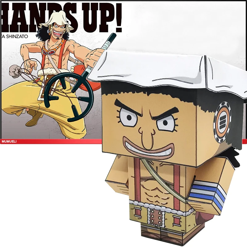 Usopp миниатюрная Складная 3D бумажная модель для творчества аниме фигурка Cubee детей