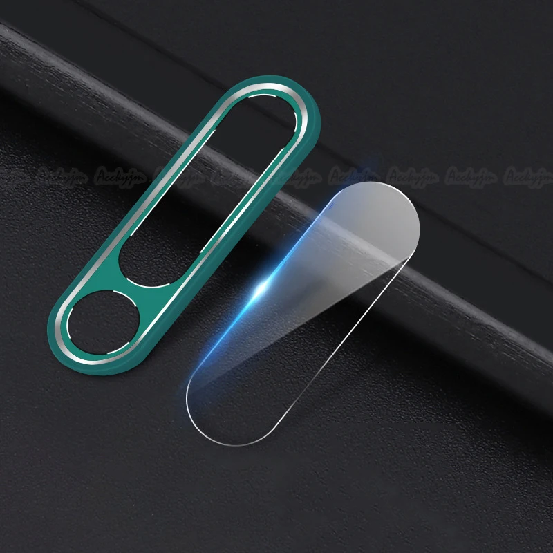 Green Xiaomi Redmi Note 8 7 защитная пленка для объектива камеры из закаленного стекла чехол с металлическим кольцом чехол бампер Redmi Note 7 8 Pro - Цвет: Green