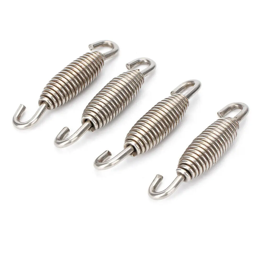 Uxcell 4 Pcs 59mm Swivel Universal Muffler Exhaust Pipe Spring For C 366938