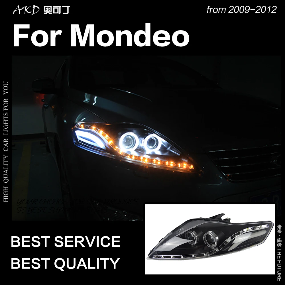 АКД стайлинга автомобилей фара для Ford Mondeo фары 2009 Fusion светодиодный фар