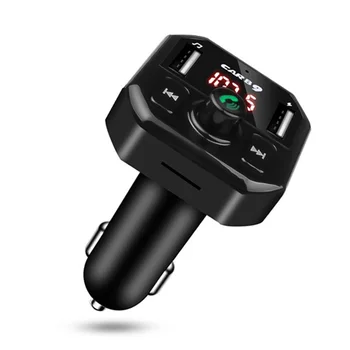 

Car Kit Handsfree Wireless Bluetooth FM Transmitter Modulator LCD MP3 Player USB Charger 2.1A TF Card U-disk AUX Music Adapter
