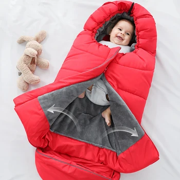 

Winter Baby Sleeping Bag Envelope Newborn Cocoon Sleepsacks Soft Warm Sleepsacks Footmuff For Baby Stroller Sleeping Bags Pram