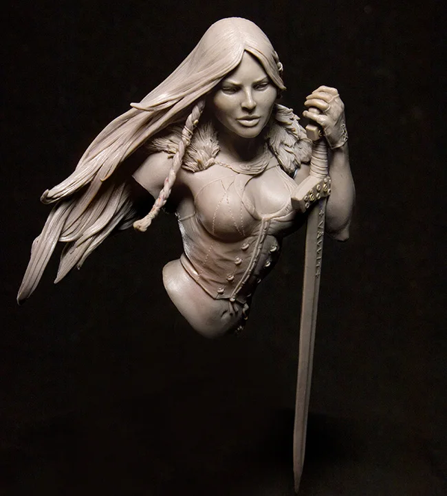 1/10 BUST Resin Figure Model Kit Warrior Elf Blade of Eternity Unpainted Unassam 