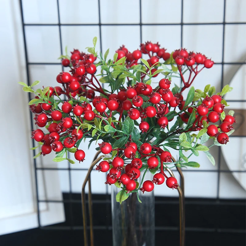 Preserved bouquet artificial fruit artificial plant Christmas wedding home decoration 1 bunch artificial plants artificial flowers artificial fruits and vegetables