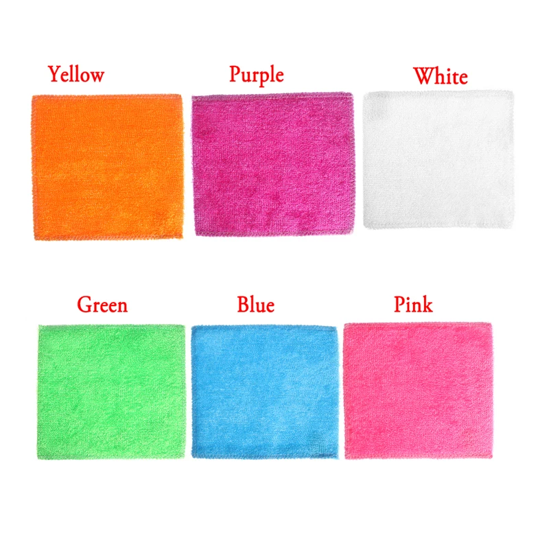 Kitchen Cleaners High-quality rags High-efficiency Bamboo Fiber Cleaning Towels Tousehold Dishwashcloths 10 Pcs/ Pack