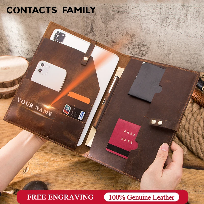 CONTACT'S FAMILY чехол из воловьей кожи для iPad Pro 11 2020 книжка с держателем карандашей сумка нового дюймов|Чехлы