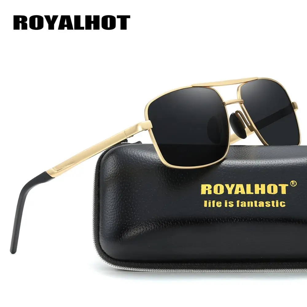 

RoyalHot Men Women Polarized Sunglasses Alloy Rectang Cosy Frame Sun Glasses Driving Glasses Shades Oculos masculino Male 900167