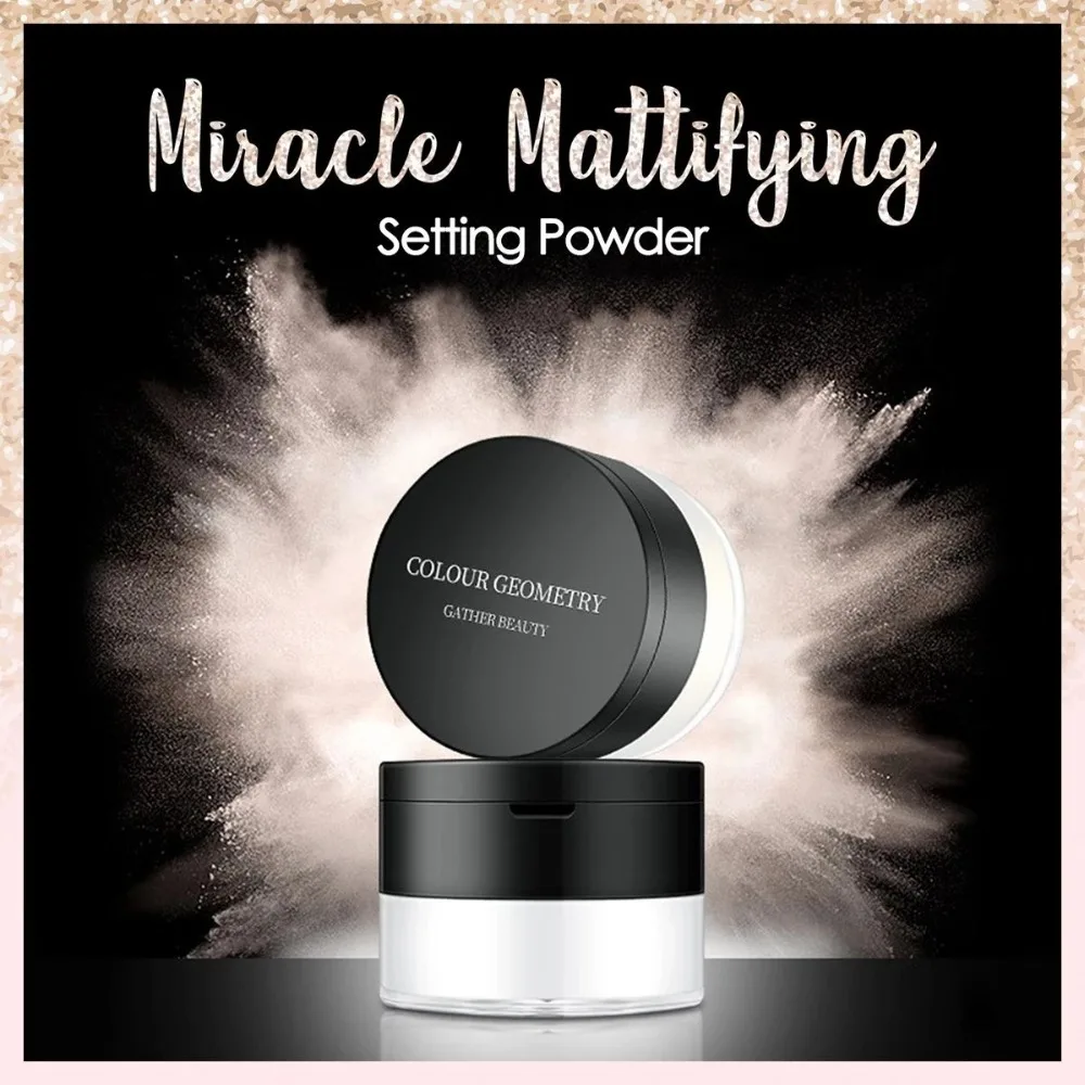 Waterproof Loose Setting Powder Long-lasting Oil Control Whitening Face Powder Makeup Concealer Powders poudre visage maquillage 6