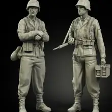 1/35 смолы фигурки немецких солдат стиль II 2 шт./компл. модель комплект