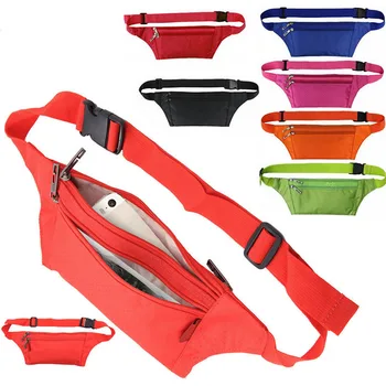 

Sport Running Bum Bag Buckle Adjustable Waist Packs Zipper Fanny Pack Travel Waist Money Belt Zip Hiking Pouch Wallet 6Colors