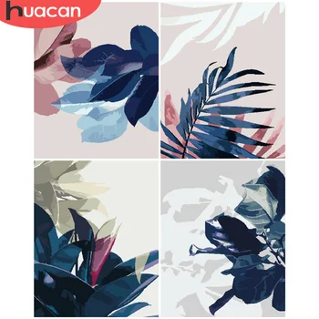 

HUACAN DIY Pictures By Number Flower Kits Drawing On Canvas Hand Painted Picture Art Painting By Numbers Gift Home Decor