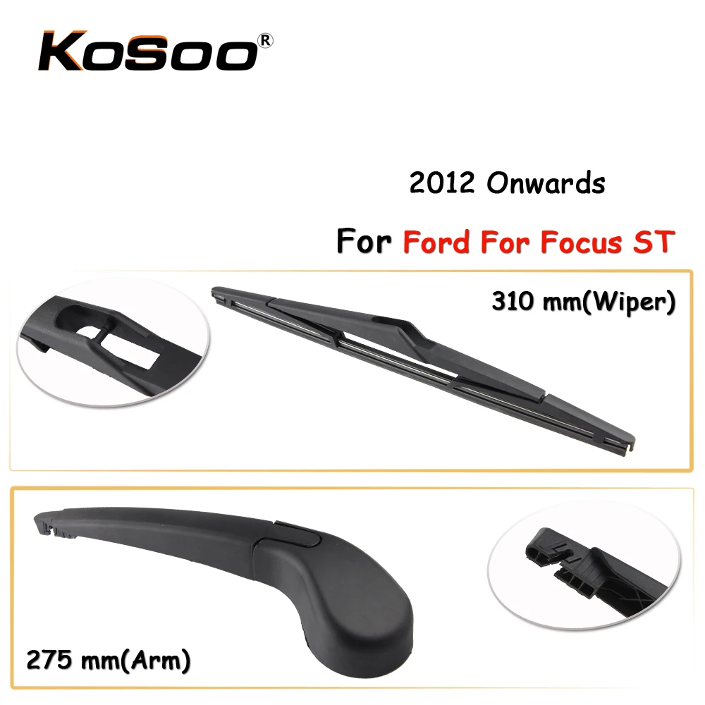 KOSOO Авто Задняя щетка автомобильного стеклоочистителя для Ford Focus ST 310 мм 2012 года