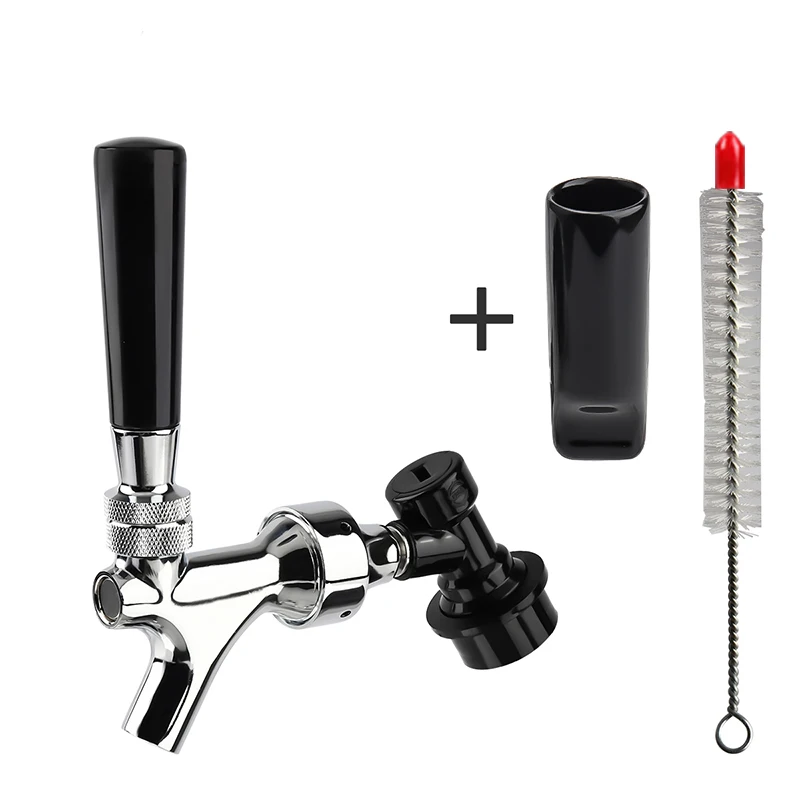 Homebrew Beer Tap Polished Chrome Draft Beer Faucet With Ball Lock