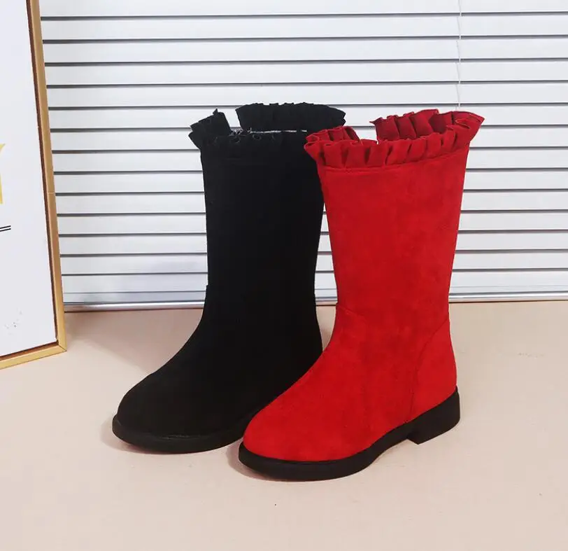 

Children Knee-high Martin Boots Girl Shoes Knee Fashion Children Boots 2019 Autumn And Winter Princess Girls Students Mama Shoes