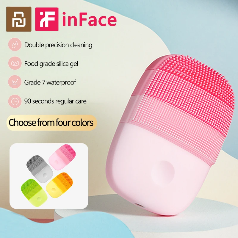 

Xiaomi Inface Facial Cleansing Brush Skin Care Tools Electric Sonic Face Brush Deep Cleaning Waterproof Tool Beauty Massager