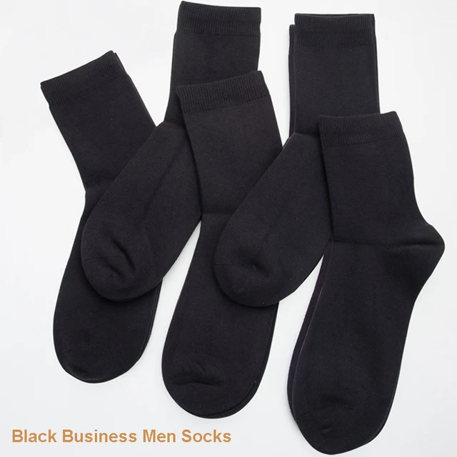 2021 Brand New Men's Cotton Socks Black Business Casual Breathable Spring Autumn Male Crew Socks Meias Hot Sale Sokken Size38-45 6