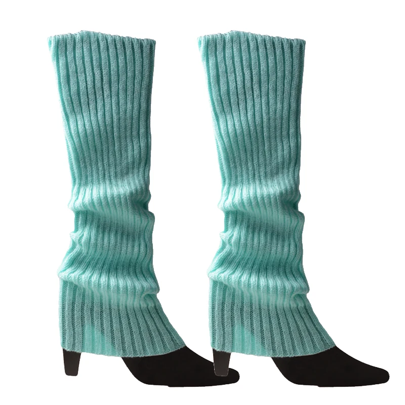 wool socks women Winter Women Solid Candy Color Knit Leg Warmers Loose Style Boot Knee High Boot Stockings Leggings Gift Warm Boots Leg comfort women socks Women's Socks