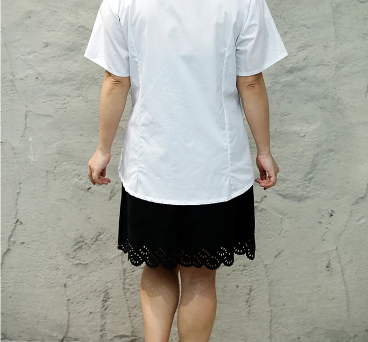 Ropa, женская блузка,, XL-10XL, большие размеры, для женщин, для офиса, для работы, блузки, топы, короткий рукав, элегантная тонкая туника, Blusas, рубашка, M698