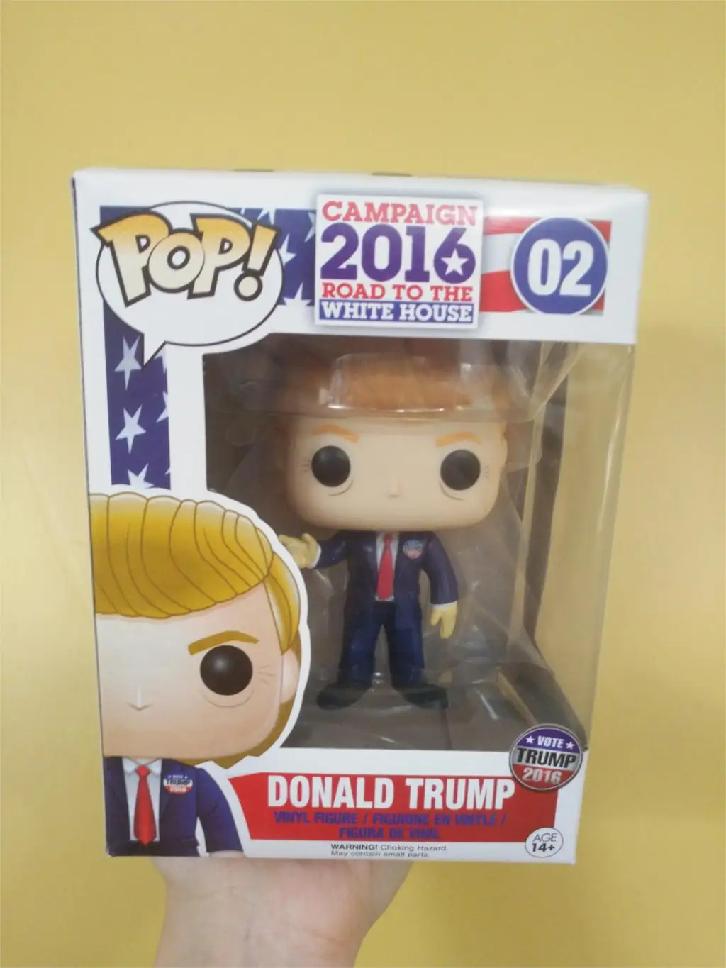 Funko Pop Дональд Трамп американский президент виниловая Коллекция Фигурки игрушки - Цвет: with retail box