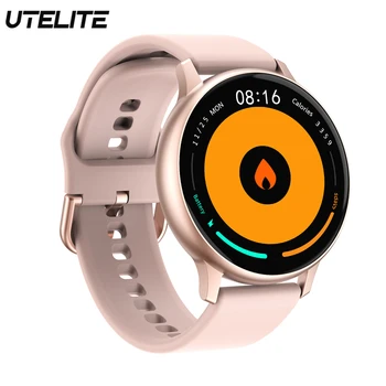

UTELITE Women Smart Watch Bluetooth Music IP67 Waterproof Clock Heart Rate Sleep Monitor Fitness Tracker Sports Watch for Phone