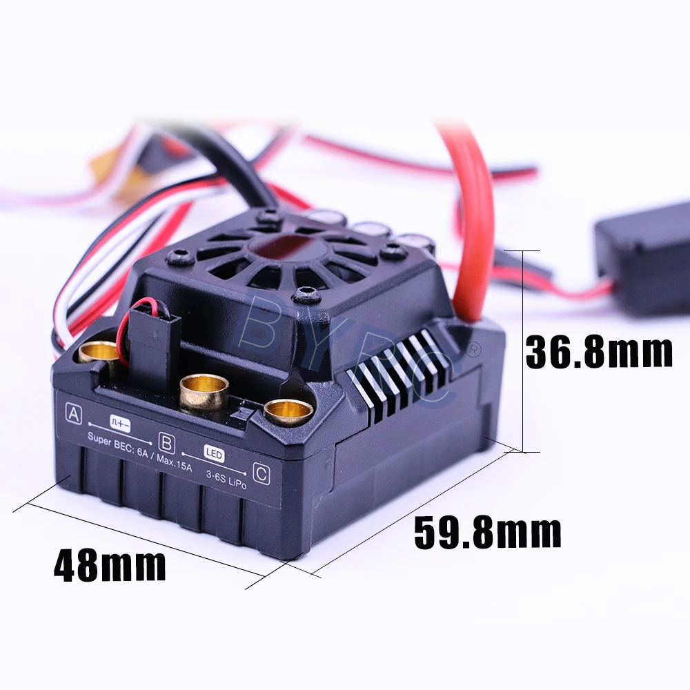 HOBBYWING WP- Max8-RTR 방수 브러시리스 ESC TRX 플러그, RC 1/8 Trx E-REVO Trx 서밋 HPI  새비지 썬더 타이거, 150A-Freehip.co.kr