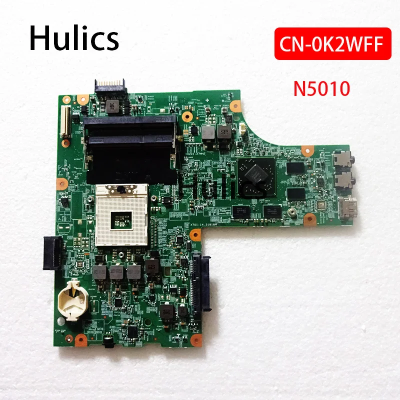 

Hulics Used CN-0K2WFF 0K2WFF K2WFF For Dell Inspiron 15R N5010 Laptop Motherboard 48.4HH01.011 HM57 DDR3 HD4650 GPU Board