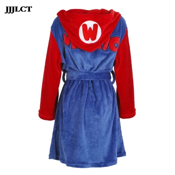 

Mario Casual Party For Men And Women Clothing Coral Velvet Bathrobe Pajamas