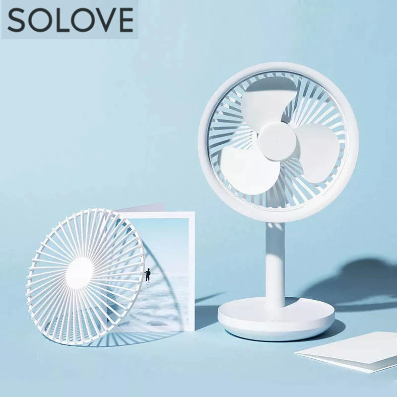 

Youpin SOLOVE 5W USB Desktop Table Fan 3 Modes Wind Speed Cooling Oscillating Portable Fan for Summer Cooling Tool